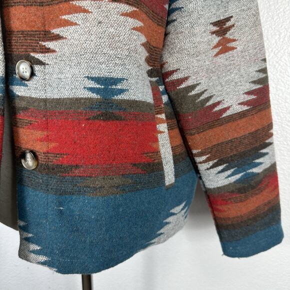 Blue B Collection Jacket Women Small Shacket Aztec Tribal Western Festival - Picture 6 of 12
